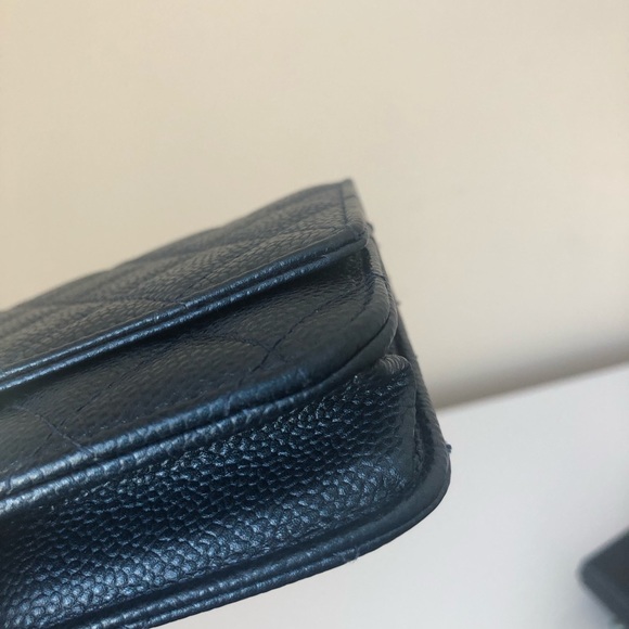 SOLD Chanel wallet on chain WOC Golden Class Navy - Picture 15 of 16